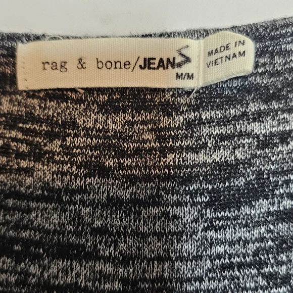 Rag & Bone Jeans Black Heather Twist Back Sleeveless Top - Picture 6 of 9